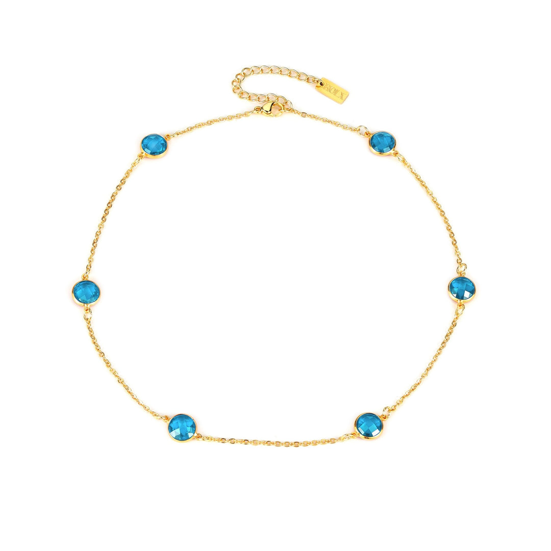 Love Bubble - Gemstone Necklace - HouseofLx-18K Yellow Gold