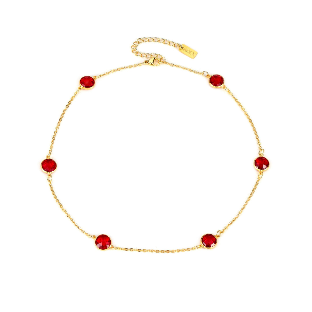 Love Bubble - Gemstone Necklace - HouseofLx-18K Yellow Gold