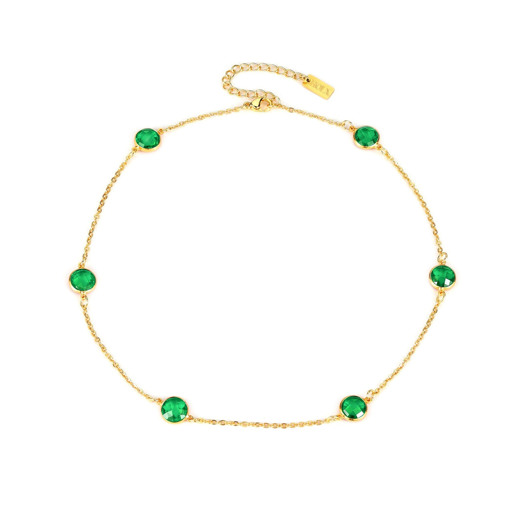 Love Bubble - Gemstone Necklace - HouseofLx-18K Yellow Gold
