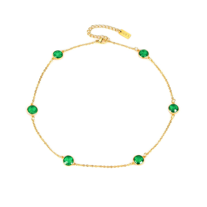 Love Bubble - Gemstone Necklace - HouseofLx-18K Yellow Gold