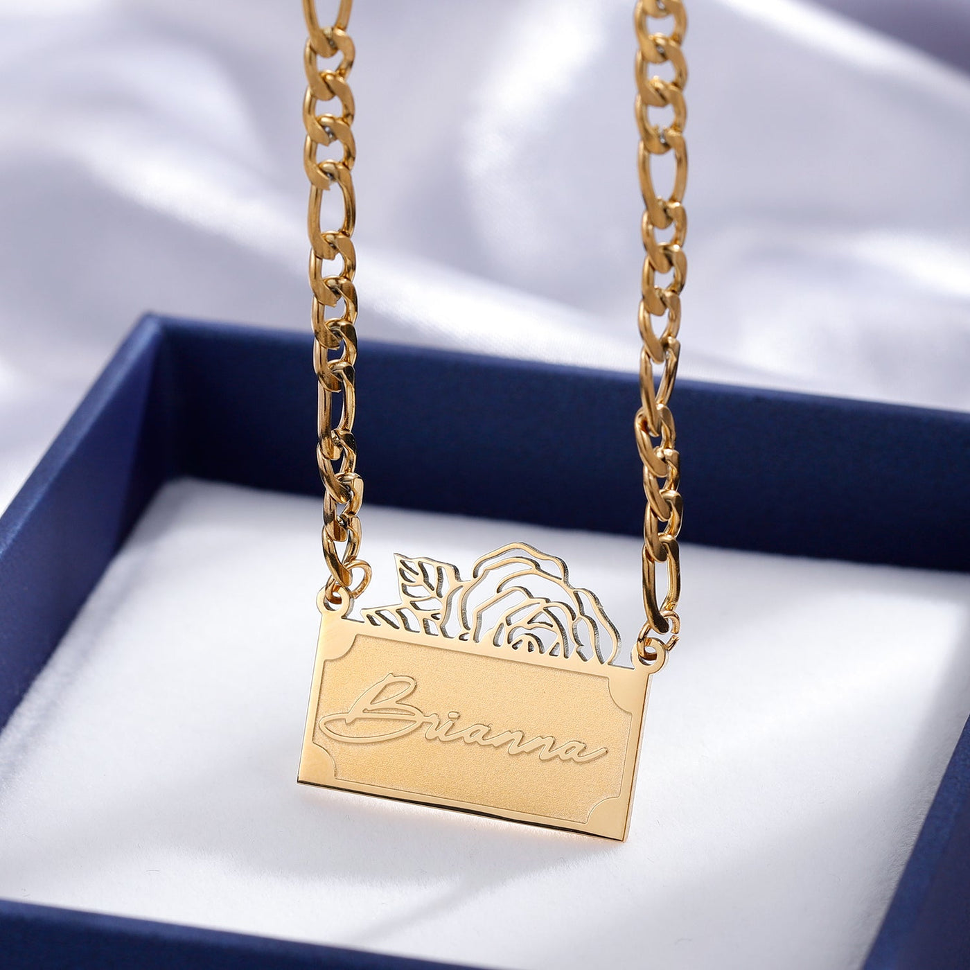 Love Letter - Custom Sleek Chain Necklace - HouseofLx-18K Rose Gold