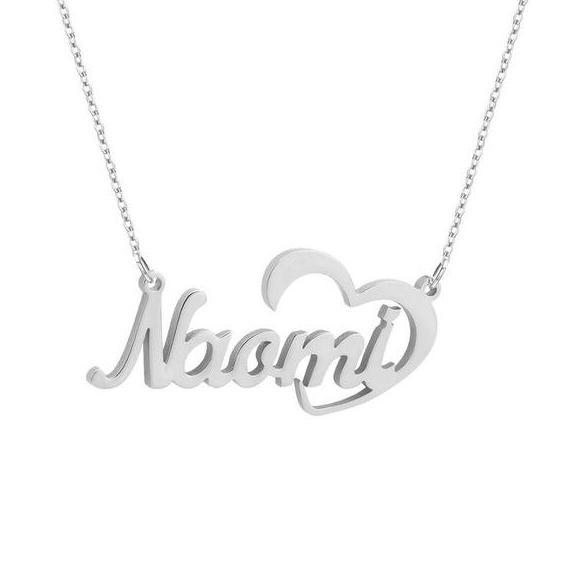 Lover - Custom Heart Necklace - HouseofLx18K White Gold
