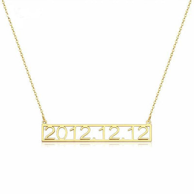 Mod - Custom Date Necklace - HouseofLx18K Yellow Gold