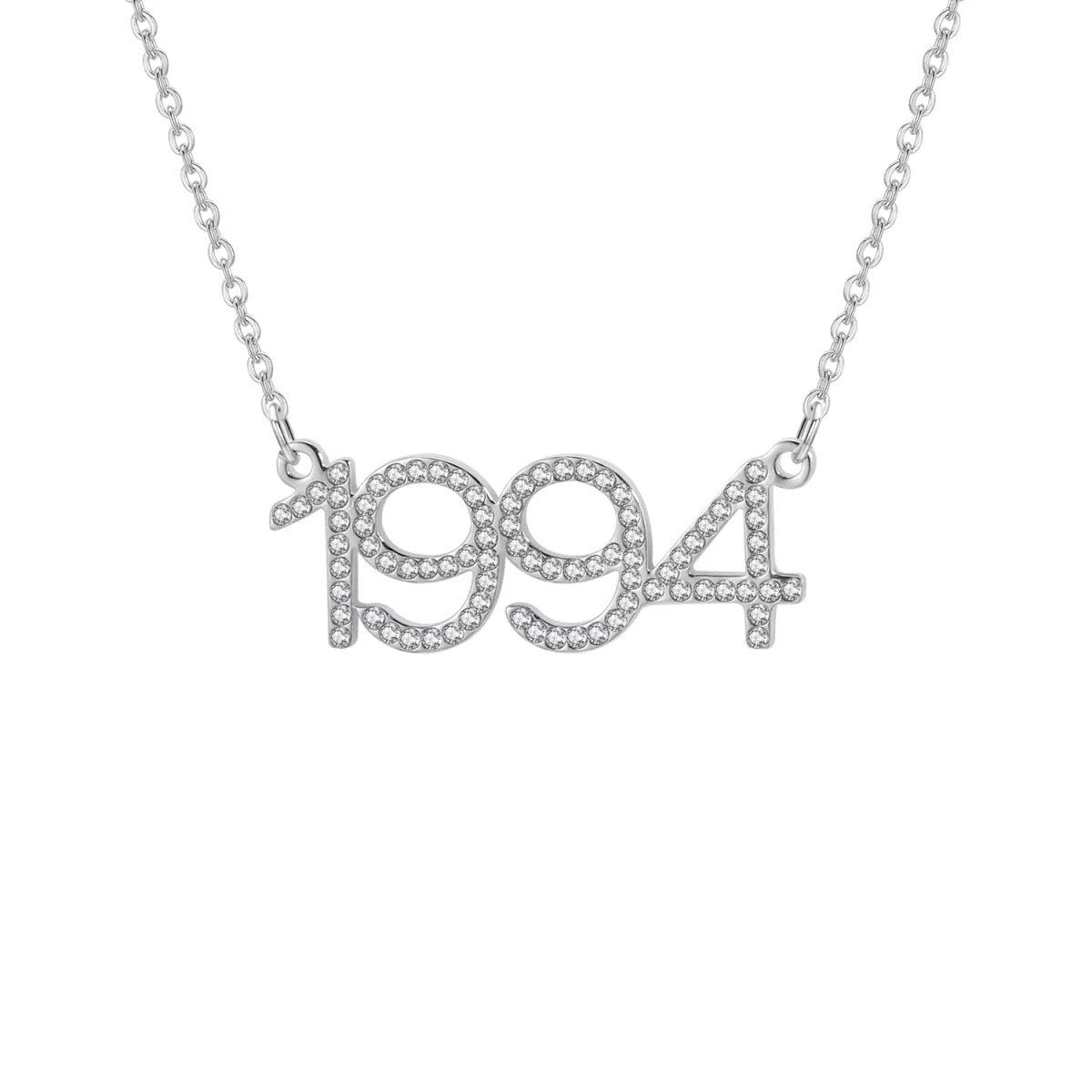 Mod - Iced Out Custom Year Necklace - HouseofLx18k White Gold
