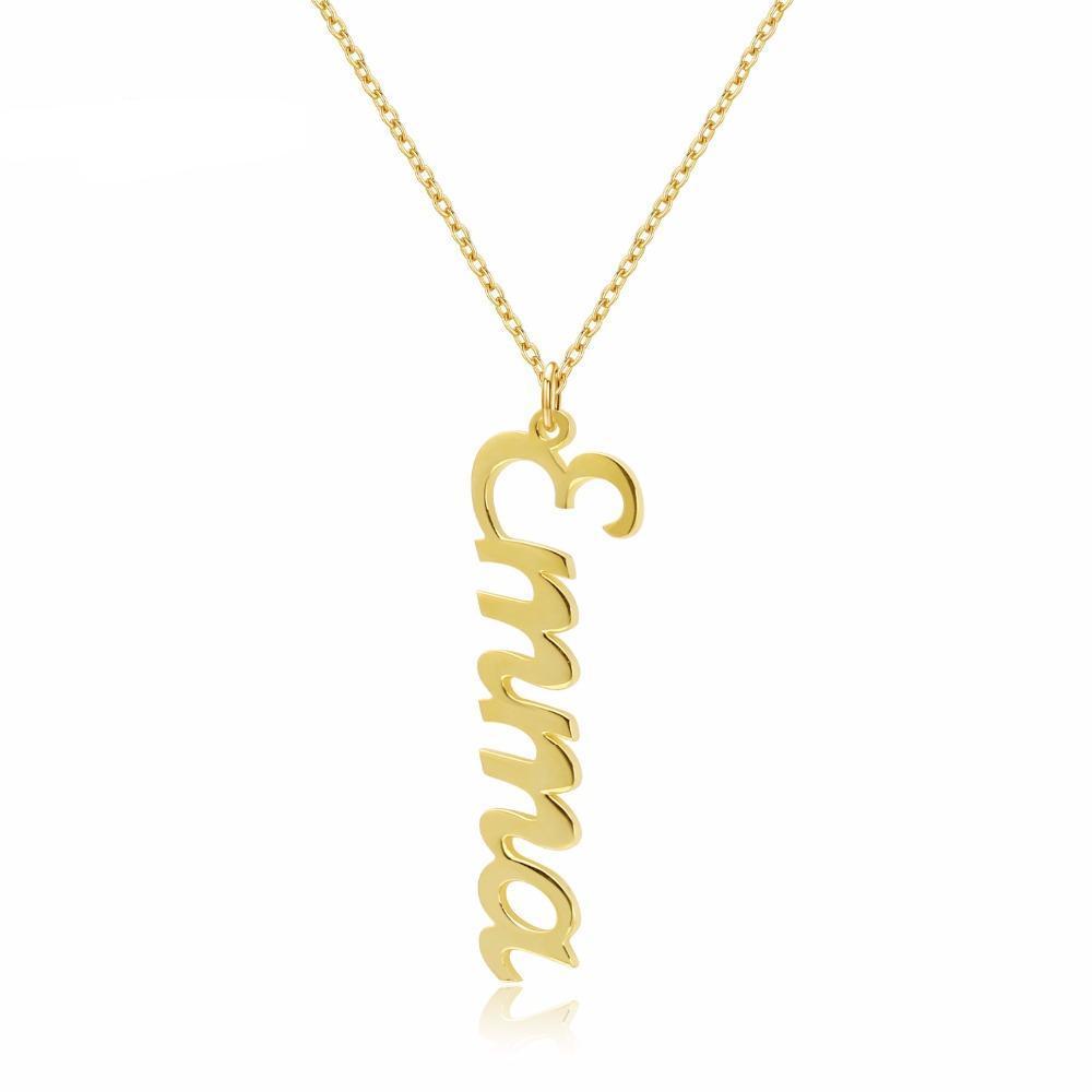 Original - Custom Vertical Necklace - HouseofLx18K Yellow Gold