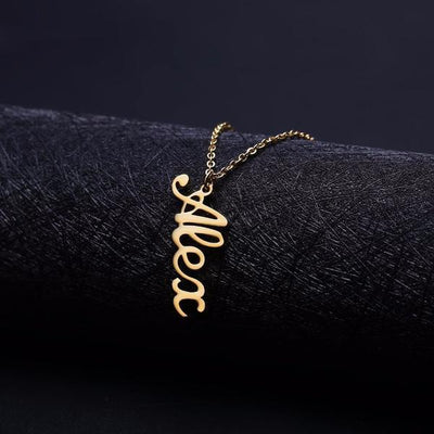Original - Custom Vertical Necklace - HouseofLx18K Yellow Gold