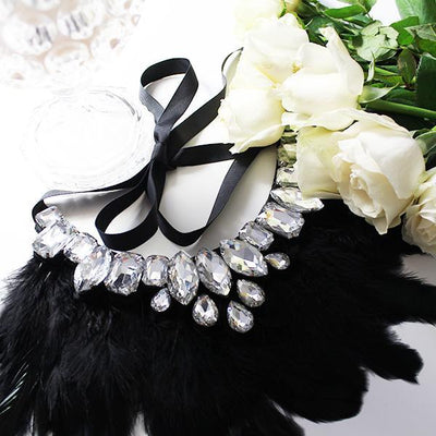 Princess Status - Feather Crystal Necklace - HouseofLx
