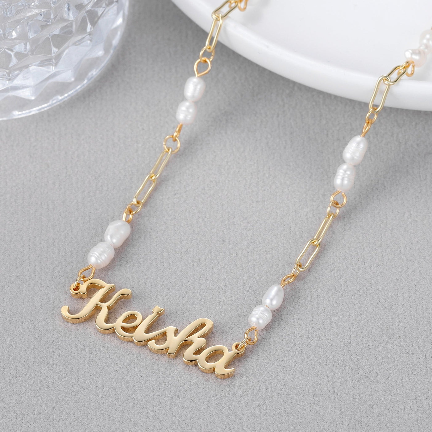 Rebel - Freshwater Pearls Custom Necklace - HouseofLx-18K Rose Gold