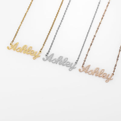 Rebel - Glitter Luxe Custom Necklace - HouseofLx18K Yellow Gold