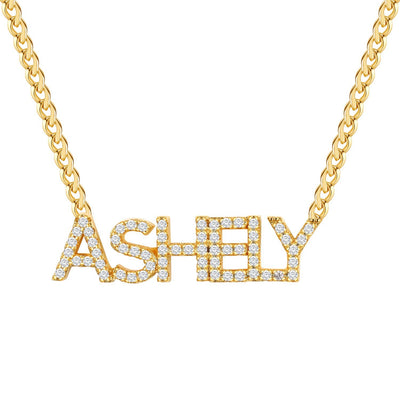 Royal - Iced Out Custom Necklace - HouseofLx18K Yellow Gold