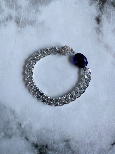 Sapphire - Magnetic Clasp Bracelet - HouseofLx-