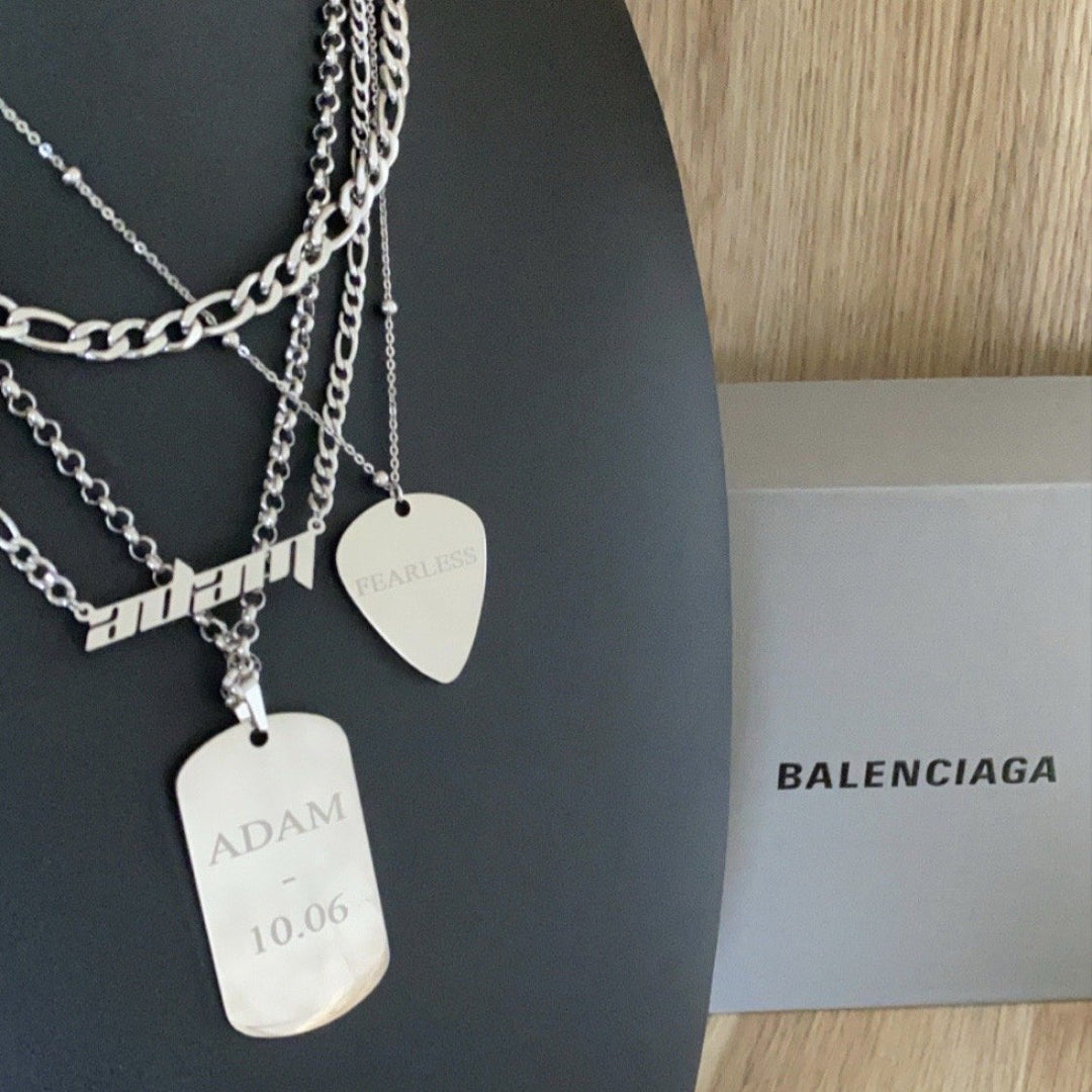 WOLF - CUSTOM ENGRAVED TAG NECKLACE