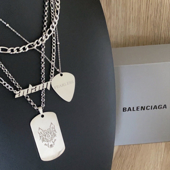WOLF - CUSTOM ENGRAVED TAG NECKLACE